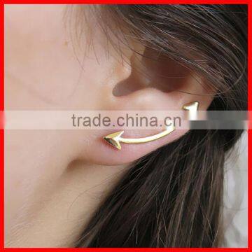 high quality 925 sterling silver long arrow earring