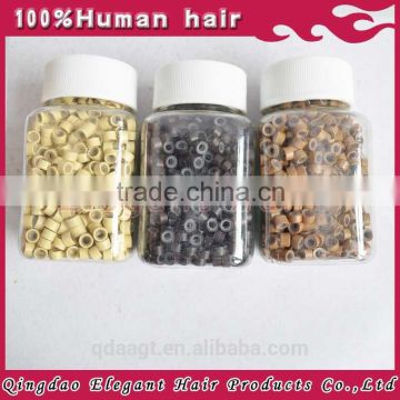 Hot sale large stock hair extension silicon ring for hair