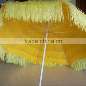 160g waterproof fabric manual opening hawaii thatch umbrella