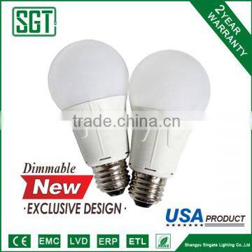 China good quality light led bulbs 10w 15w dimmable bulb e26 e27 with CE RoHS UL SAA certified