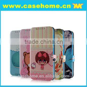 Best selling printing slim flip cover for htc desire 526g