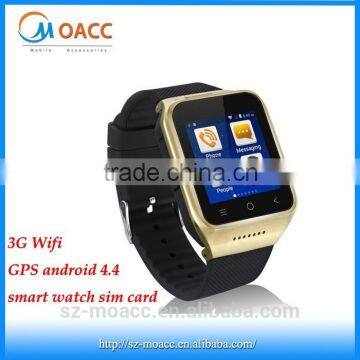 Super quality S8 3G Wifi GPS android 4.4 smart watch sim card