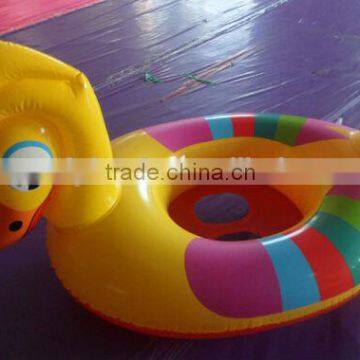 pvc inflatable duck floating baby seat