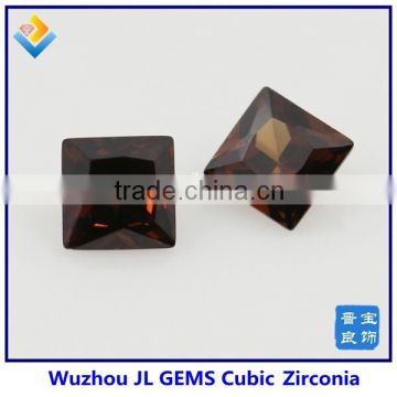 Lab Created Rhodolite Square CZ Gemstone From Wuzhou