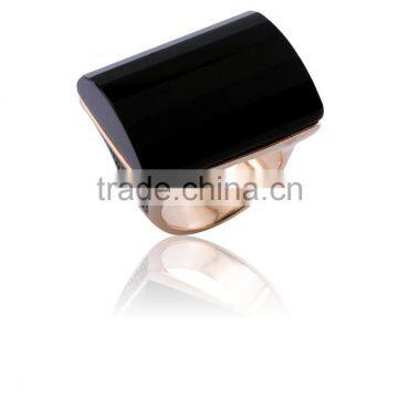 Gold Plated Fashion Ring with natural stone