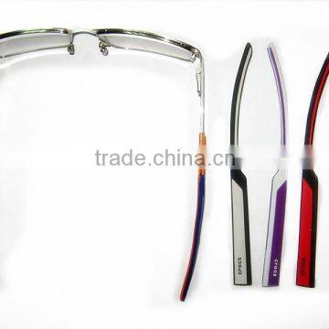 Leg of Glasses Skid Resistance Antiskid Silicone Double-deck Double Layer Glasses Frame photo-2
