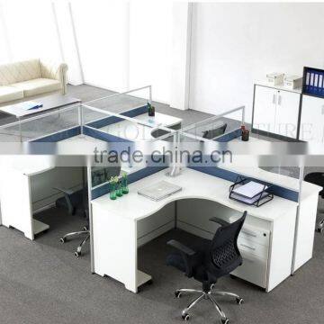 Modern 4 person workstation cubicles furniture (SZ-WSB405)