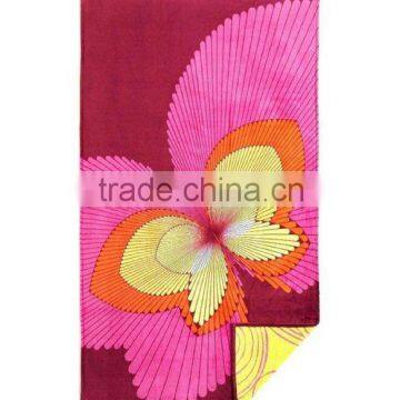 100% cotton cheap wholesale double size beach towel