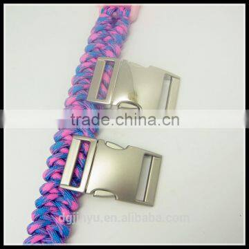 metal buckle/metal side release buckle/matte silver metal buckle for paracord bracelet