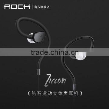 ROCK Zircon Stereo Earphone For Mobile Phone Fashion Sport in Ear Headphone Weave earbud with Mic MT-5147