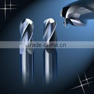 2/4 flutes ball end mill with carbide material