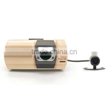 2015 Good quality Manufcture 1080P dual dash cam car dvr with dual cameras