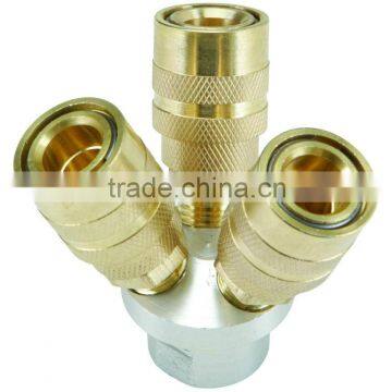 3-Way Quick Coupling Manifold