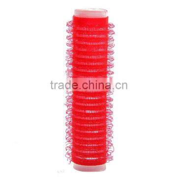 Magic hook and loop plastic hair roller