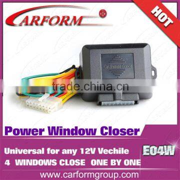 Universal car auto power window closer system with 2 and 4 window close open one by one