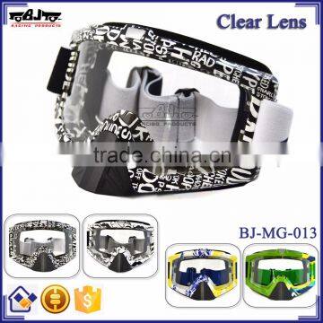 BJ-MG-013 New arrival Clear Letter Frame motorcycle goggle motorcycle glasses