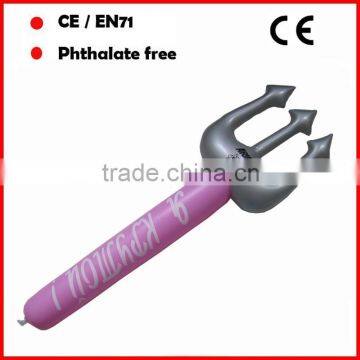 PVC promotional toys inflatable pitchforks for kids