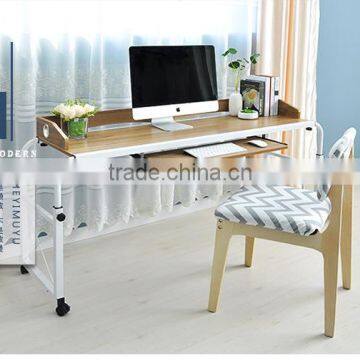 203#Movable and scalable the desk wihch can across the bed