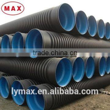 6 meter long SN8 Black Drain Corrugated Pipe Price