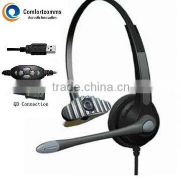 Call center usb echo cancelling headsets HSM-900RPQDUSBC