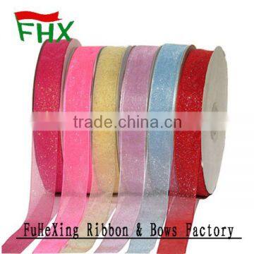 wholesale metallic ribbon for valentine`s day gift packaging