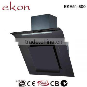 New European Style Whole Black Automatic Open Kitchen Vent Hood