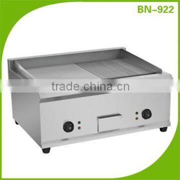 Restaurant Equipment Stainless Steel Electric Griddle/Half Griddle And Half Grill BN-922