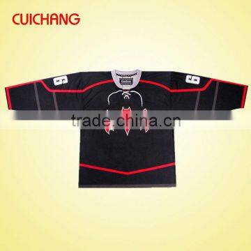 2016 China Wholesale European Sublimated Team Set Custom Sublimated Ice Hockey Jersey photo-6