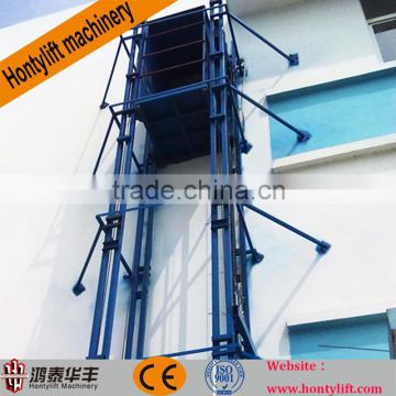 warehouse hydraulic cargo lift/hydraulic electrical freight elevator