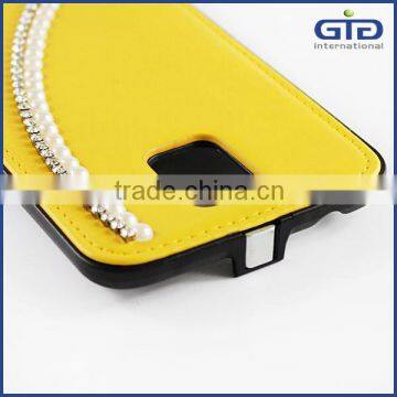 [GGIT] Flip With Pearl for Samsung S5 Mobile Phone Cover photo-4