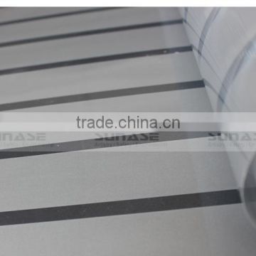 Decorative PET 45mm Wide Gray Stripe Protective Film for Window Glass Similar to 3M Window Film