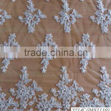 High-end beaded embroidery bridal laces fabrics