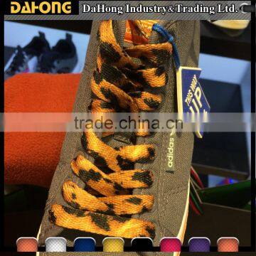 custom leopard printing new designer shoe laces