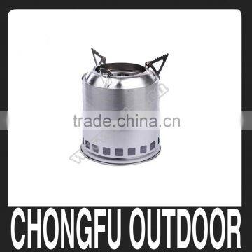 2016 hot mini portable camping backpacking hiking wood stove with alcohol saucer for BBQ wholesale