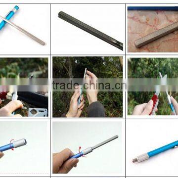 Multifunction Pocket Pen Type Diamond Outdoor Knife Sharpener for Fishhook Sharpening Diamond Rod File photo-4