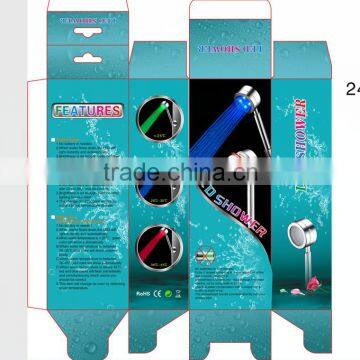 Temperature control shower head colorful handheld shower rain shower for bathe electric faucet