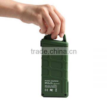 12V 12000mA multi-function power bank diesel car jump starter mini battery charger with portable handle