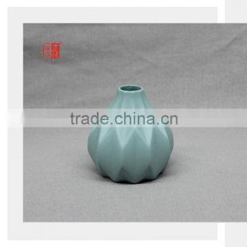 Peacock Green Mini Color Clay Porcelain Cheap Modern Vase