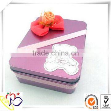 new product wedding box/custom metal box/christmas tin box