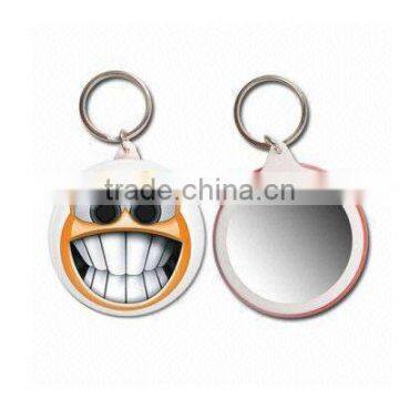 Button Badge-Mirror Key Chain