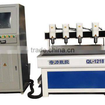 Hot Sale QL- 9080 Independent 4 Spindles Rotary Cnc Engraving Machine photo-6