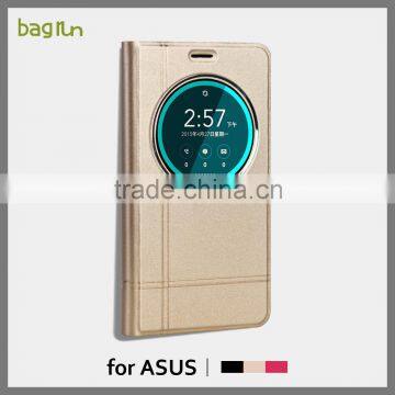 Touch Window Cell phone case for Asus Zenfone 2 laser 5.0 ze500kl stand leather phone case