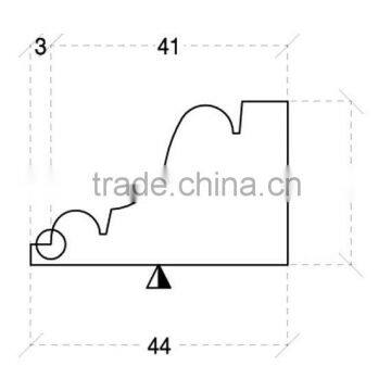 classic wood cornice profile for interior ceiling