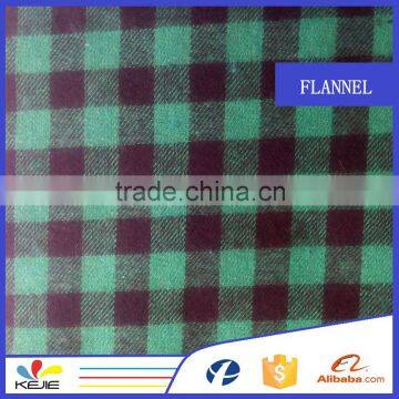 plaid brushed fabric wholesale cotton flannel shirt fabric