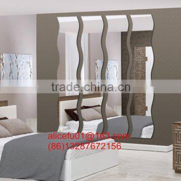 cheap wave shaped mirror decorative wall mirror MADE IN CHINA