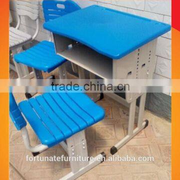 cheap adjustable school single seater desk and chair