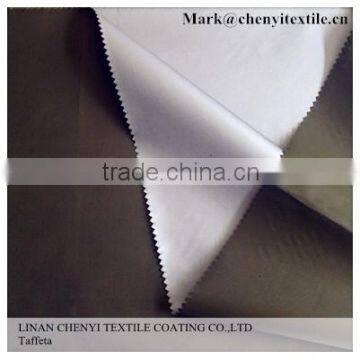 Factory sale 170T 190T 210T polyester taffeta black silver fabric