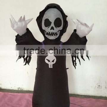 Halloween Grim Reaper Inflatable Party Prop Holiday Yard Decor Collectibles Gift                        
                                                Quality Choice