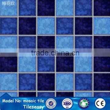 48*48mm China manufacturer stocks ceramic pool mosaic swimming