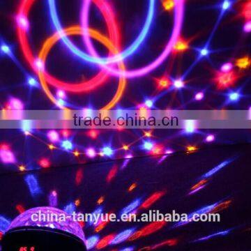 LED 6PCS*3W RGB Crystal Ball Led Mini Party Light /music Light photo-5